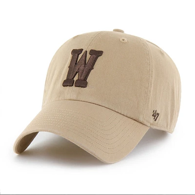 Men's '47 Khaki Wyoming Cowboys Vault Clean Up Adjustable Hat