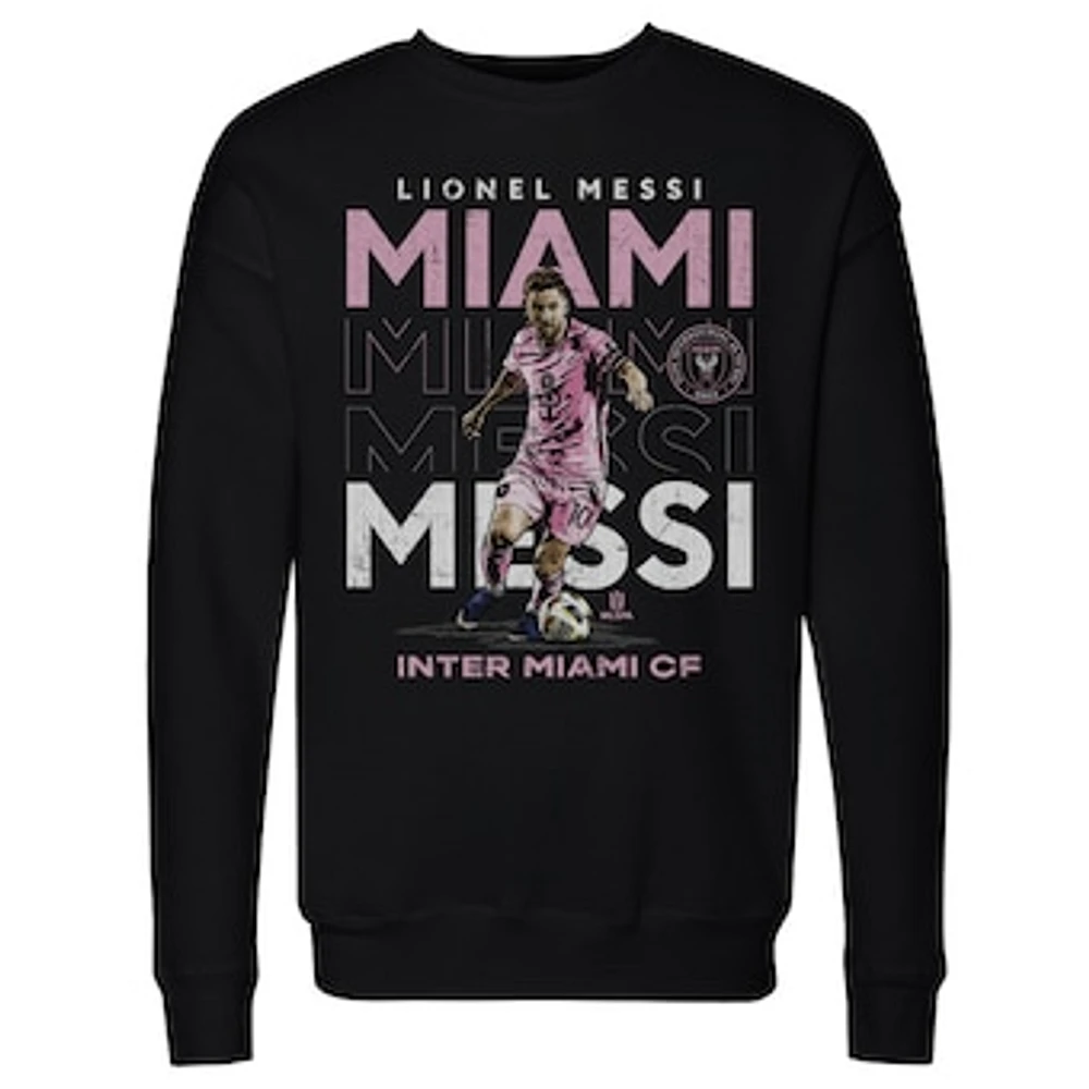 Men's 500 Level Lionel Messi Black Inter Miami CF Pullover Sweatshirt