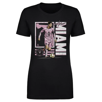 Women's 500 Level Lionel Messi Black Inter Miami CF State T-Shirt