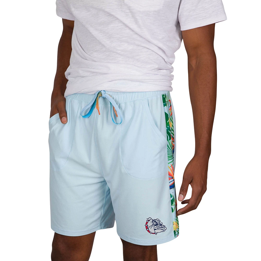 Men's Concepts Sport Light Blue Gonzaga Bulldogs Curate Knit Shorts