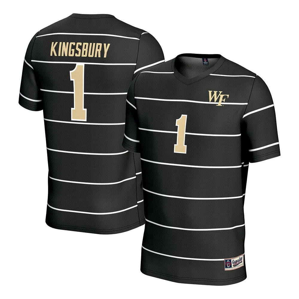 Youth GameDay Greats Aubrey Kingsbury Black Wake Forest Demon Deacons Women's Soccer Fashion Jersey