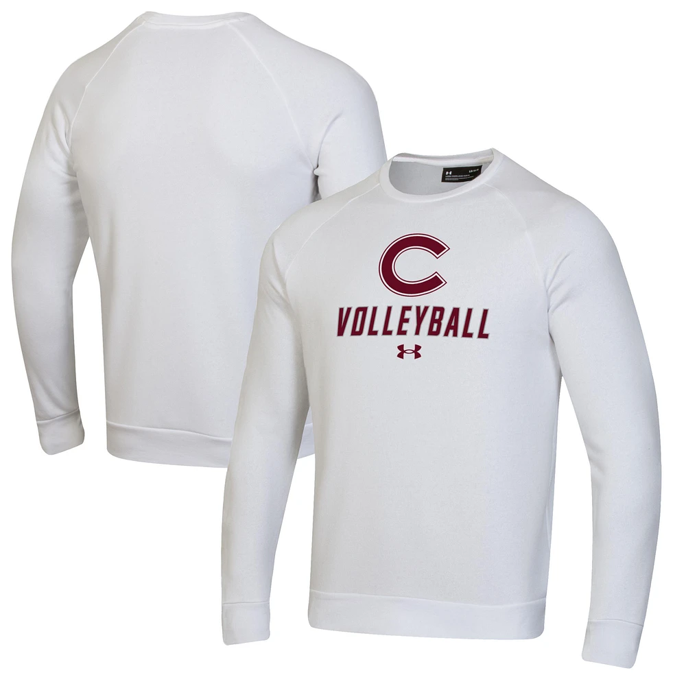Men's Under Armour Colgate Raiders Volleyball Rival Fleece Raglan Pullover Sweatshirt