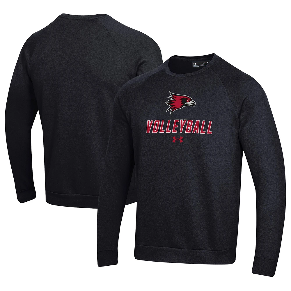 Men's Under Armour SEMO Redhawks Volleyball Rival Fleece Raglan Pullover Sweatshirt