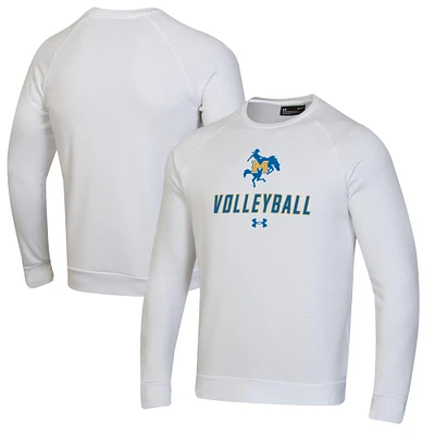 Men's Under Armour McNeese State Cowboys Volleyball Rival Fleece Raglan Pullover Sweatshirt