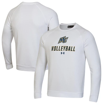 Men's Under Armour Merrimack College Warriors Volleyball Rival Fleece Raglan Pullover Sweatshirt