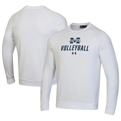 Men's Under Armour Moravian Greyhounds Volleyball Rival Fleece Raglan Pullover Sweatshirt