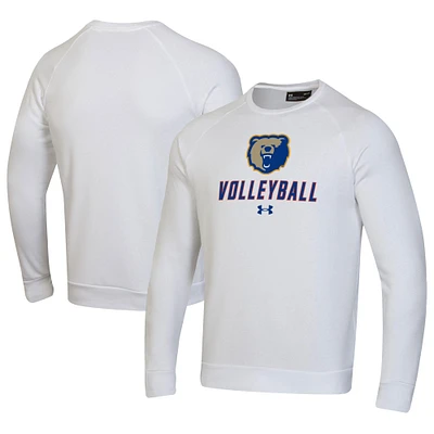 Men's Under Armour Morgan State Bears Volleyball Rival Fleece Raglan Pullover Sweatshirt