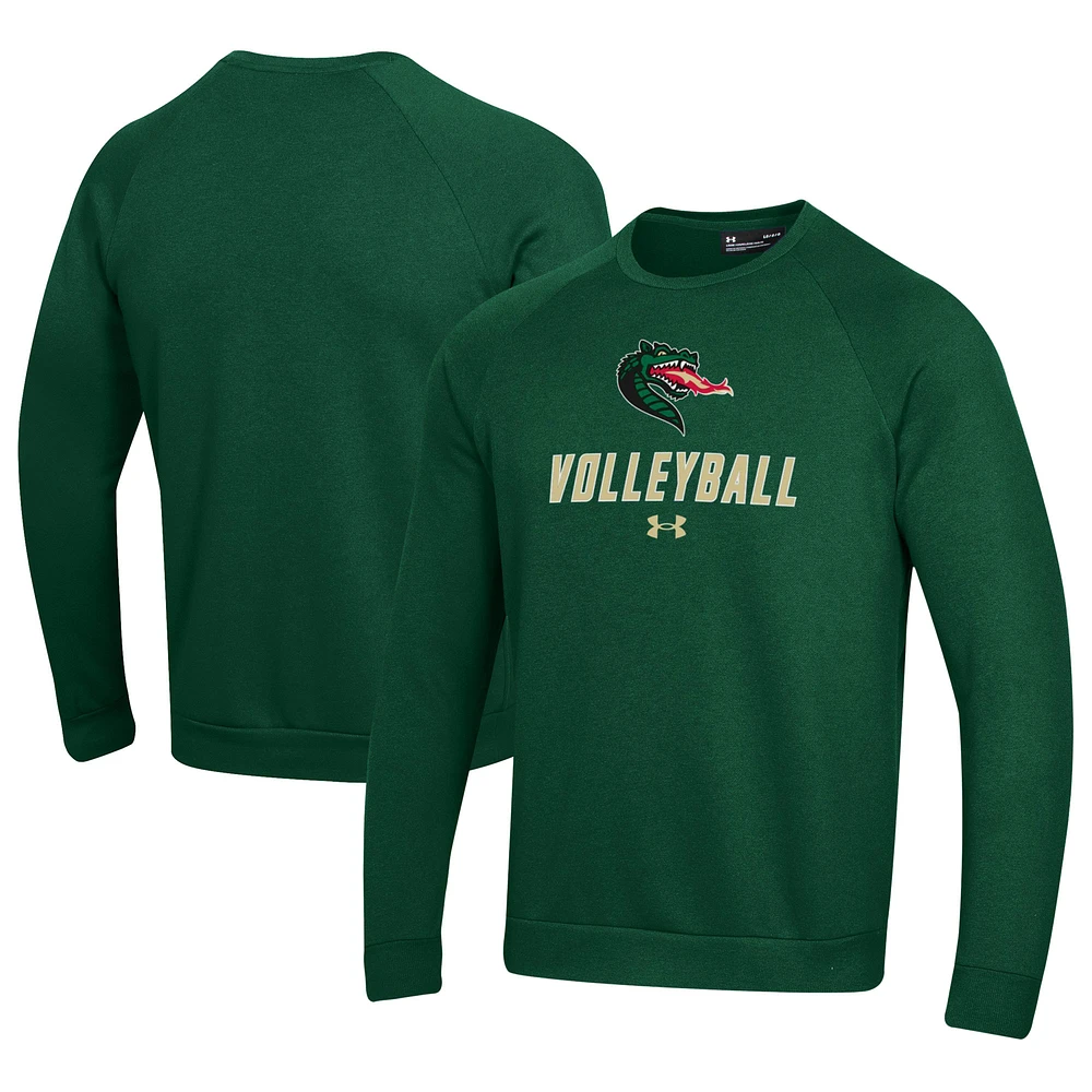 Men's Under Armour UAB Blazers Volleyball Rival Fleece Raglan Pullover Sweatshirt