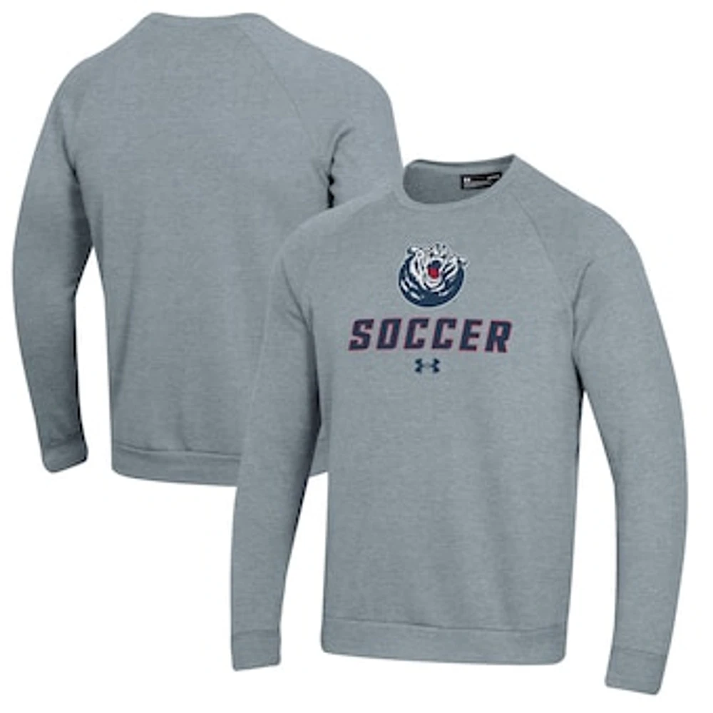Men's Under Armour Belmont Bruins Soccer Rival Fleece Raglan Pullover Sweatshirt