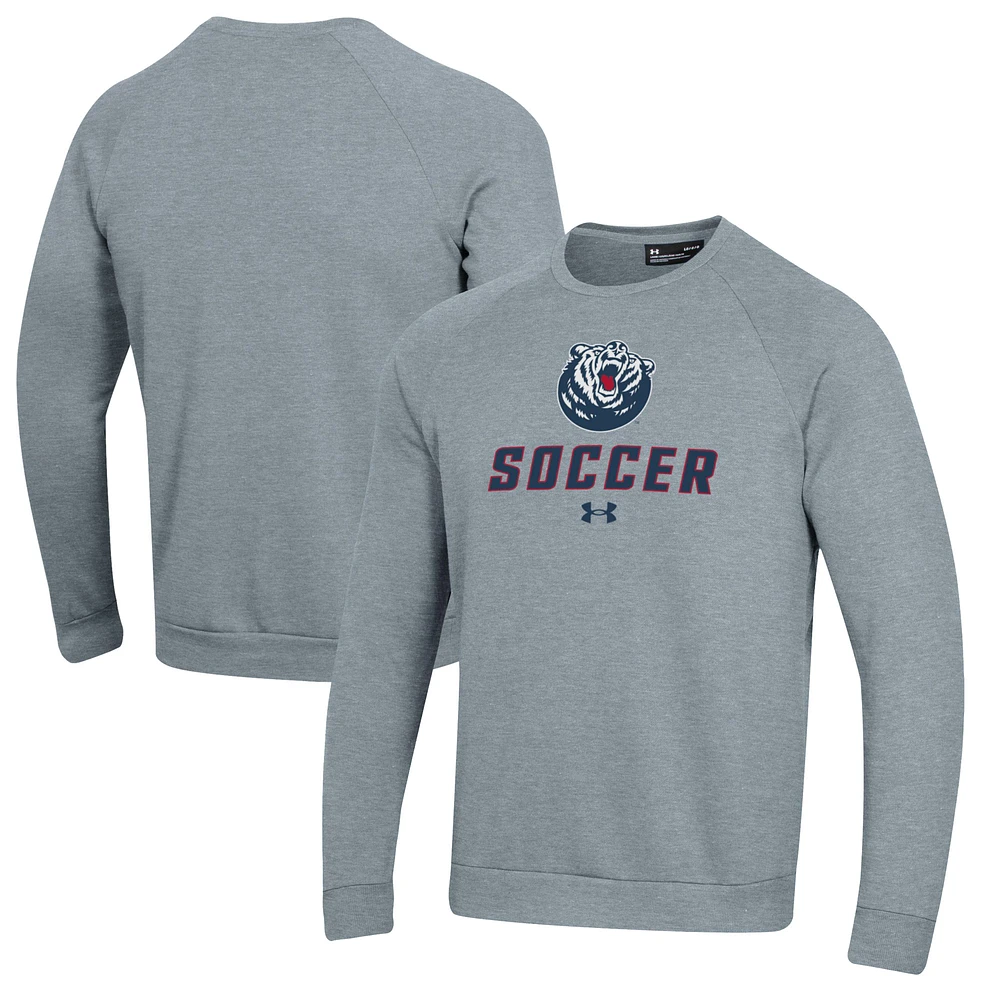 Men's Under Armour Belmont Bruins Soccer Rival Fleece Raglan Pullover Sweatshirt