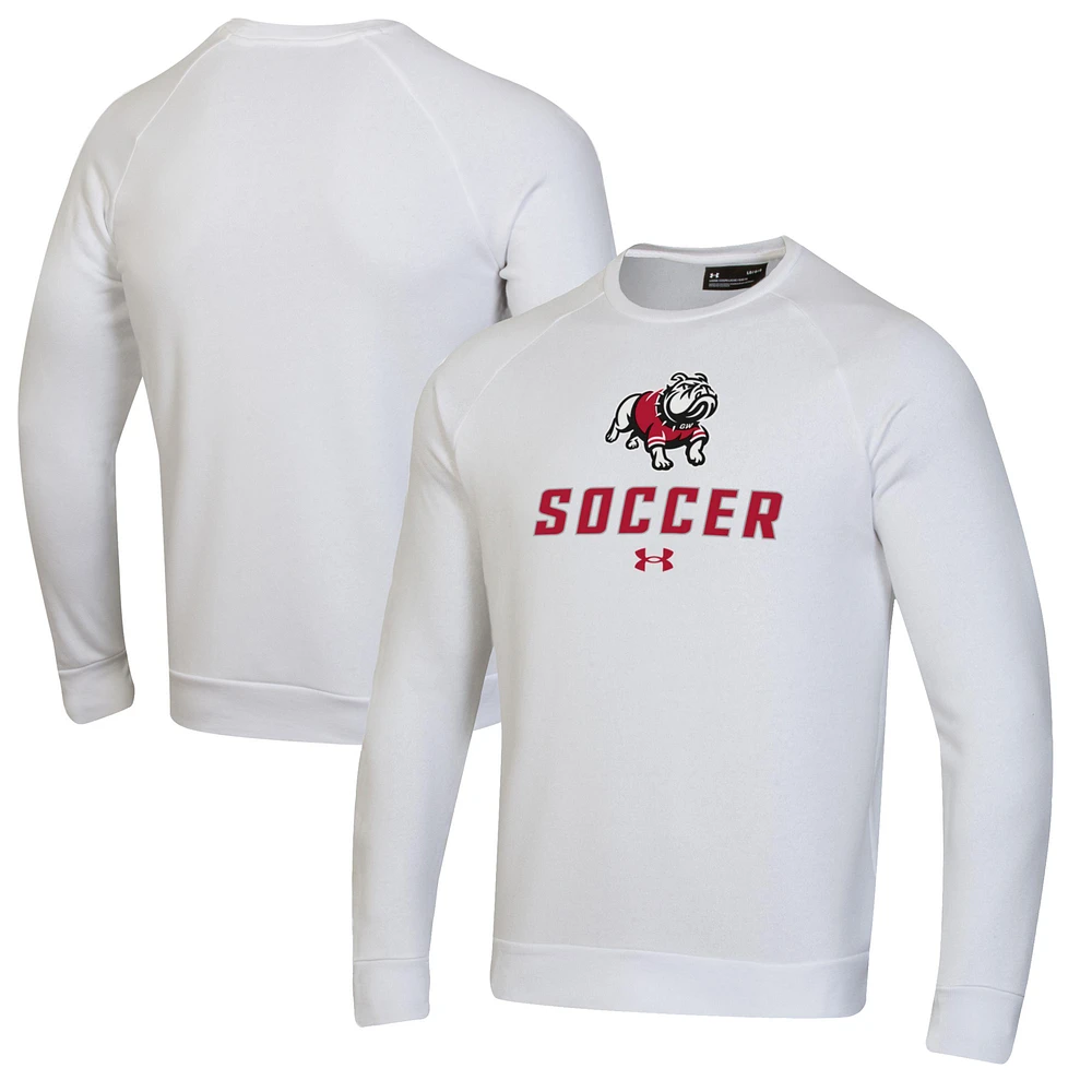 Men's Under Armour Gardner-Webb Bulldogs Soccer Rival Fleece Raglan Pullover Sweatshirt