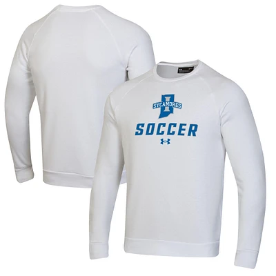 Men's Under Armour Indiana State Sycamores Soccer Rival Fleece Raglan Pullover Sweatshirt