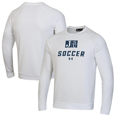 Men's Under Armour Jackson State Tigers Soccer Rival Fleece Raglan Pullover Sweatshirt