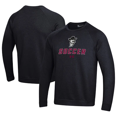 Men's Under Armour New Mexico State Aggies Soccer Rival Fleece Raglan Pullover Sweatshirt