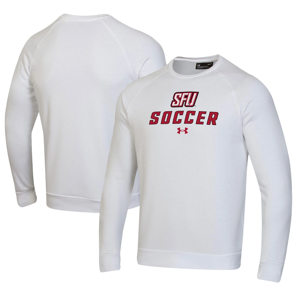 Men's Under Armour Saint Francis Red Flash Soccer Rival Fleece Raglan Pullover Sweatshirt