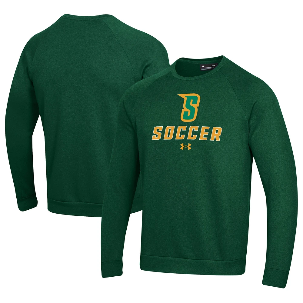 Men's Under Armour Siena Saints Soccer Rival Fleece Raglan Pullover Sweatshirt