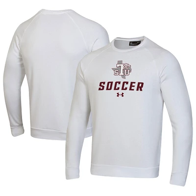 Men's Under Armour Texas Southern Tigers Soccer Rival Fleece Raglan Pullover Sweatshirt