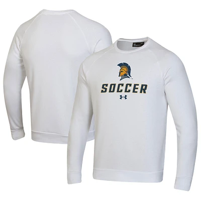 Men's Under Armour UNCG Spartans Soccer Rival Fleece Raglan Pullover Sweatshirt