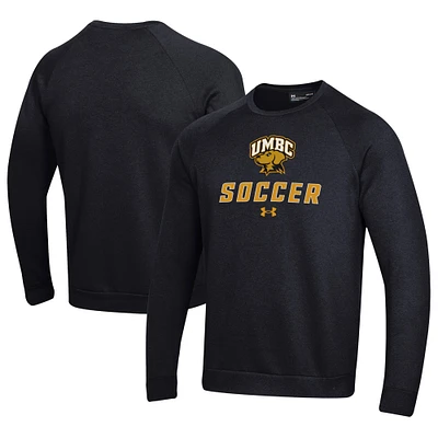 Men's Under Armour University of Maryland Baltimore Soccer Rival Fleece Raglan Pullover Sweatshirt