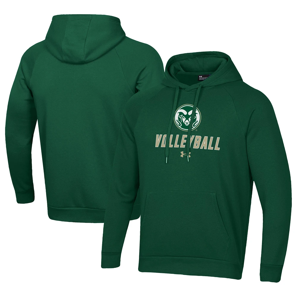 Men's Under Armour Colorado State Rams Rival Fleece Pullover Hoodie