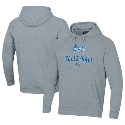 Men's Under Armour Gray Hampton Pirates Rival Fleece Pullover Hoodie