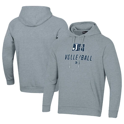 Men's Under Armour Gray Jackson State Tigers Rival Fleece Pullover Hoodie
