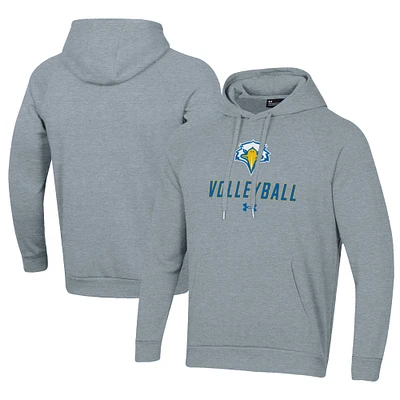 Men's Under Armour Grey Morehead State Eagles Rival Fleece Pullover Hoodie