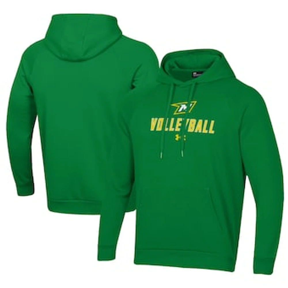 Men's Under Armour Green McDaniel Terror Rival Fleece Pullover Hoodie