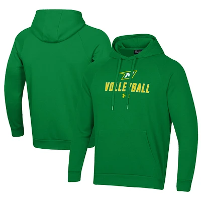 Men's Under Armour Green McDaniel Terror Rival Fleece Pullover Hoodie