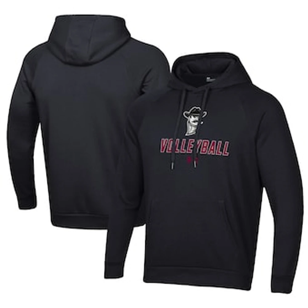 Men's Under Armour Black New Mexico State Aggies Rival Fleece Pullover Hoodie