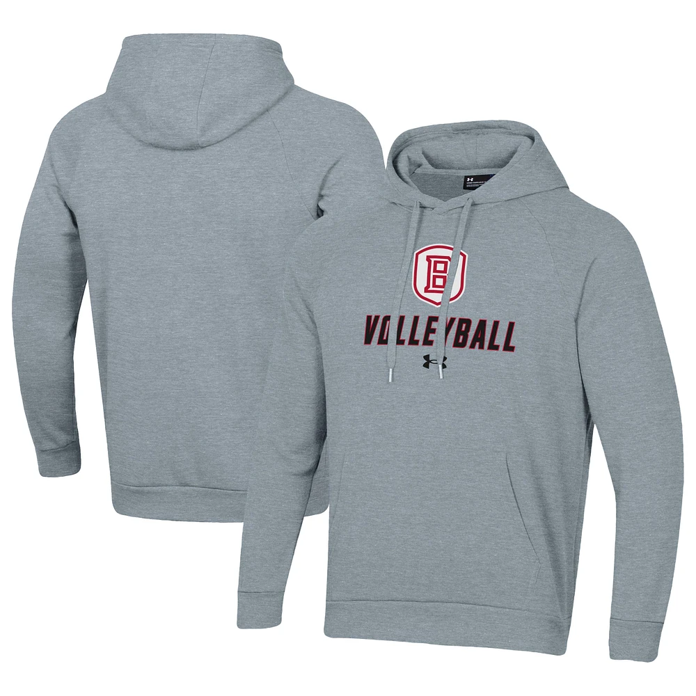 Men's Under Armour Bradley Braves Rival Fleece Pullover Hoodie