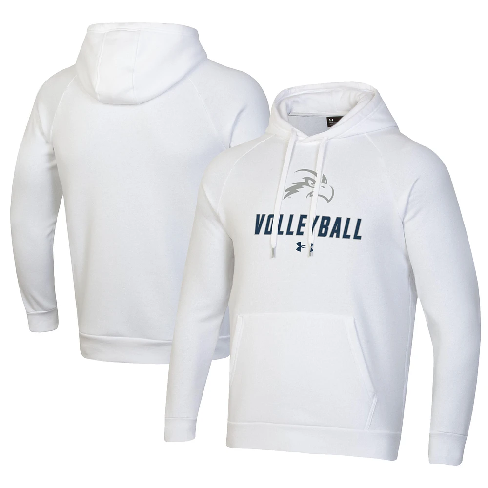 Men's Under Armour White UNF Ospreys Rival Fleece Pullover Hoodie