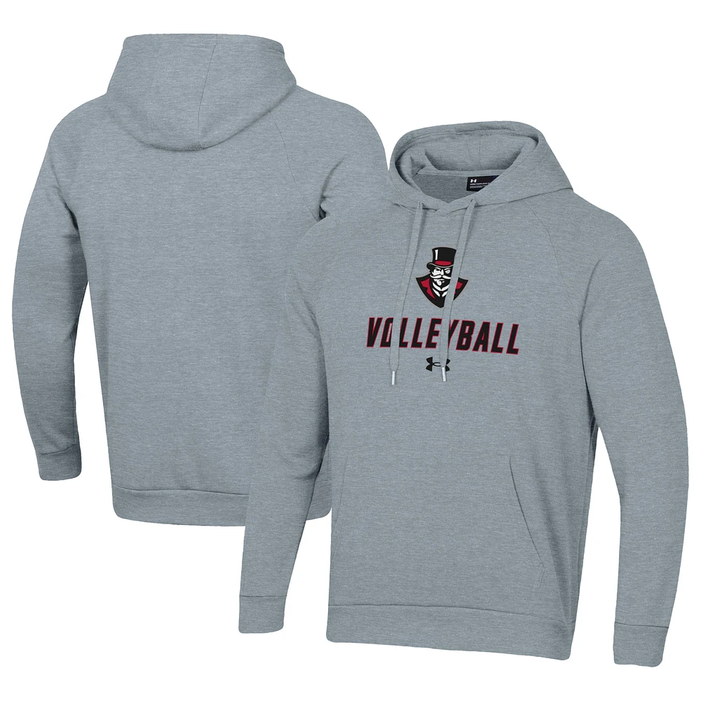 Men's Under Armour Austin Peay State Governors Rival Fleece Pullover Hoodie