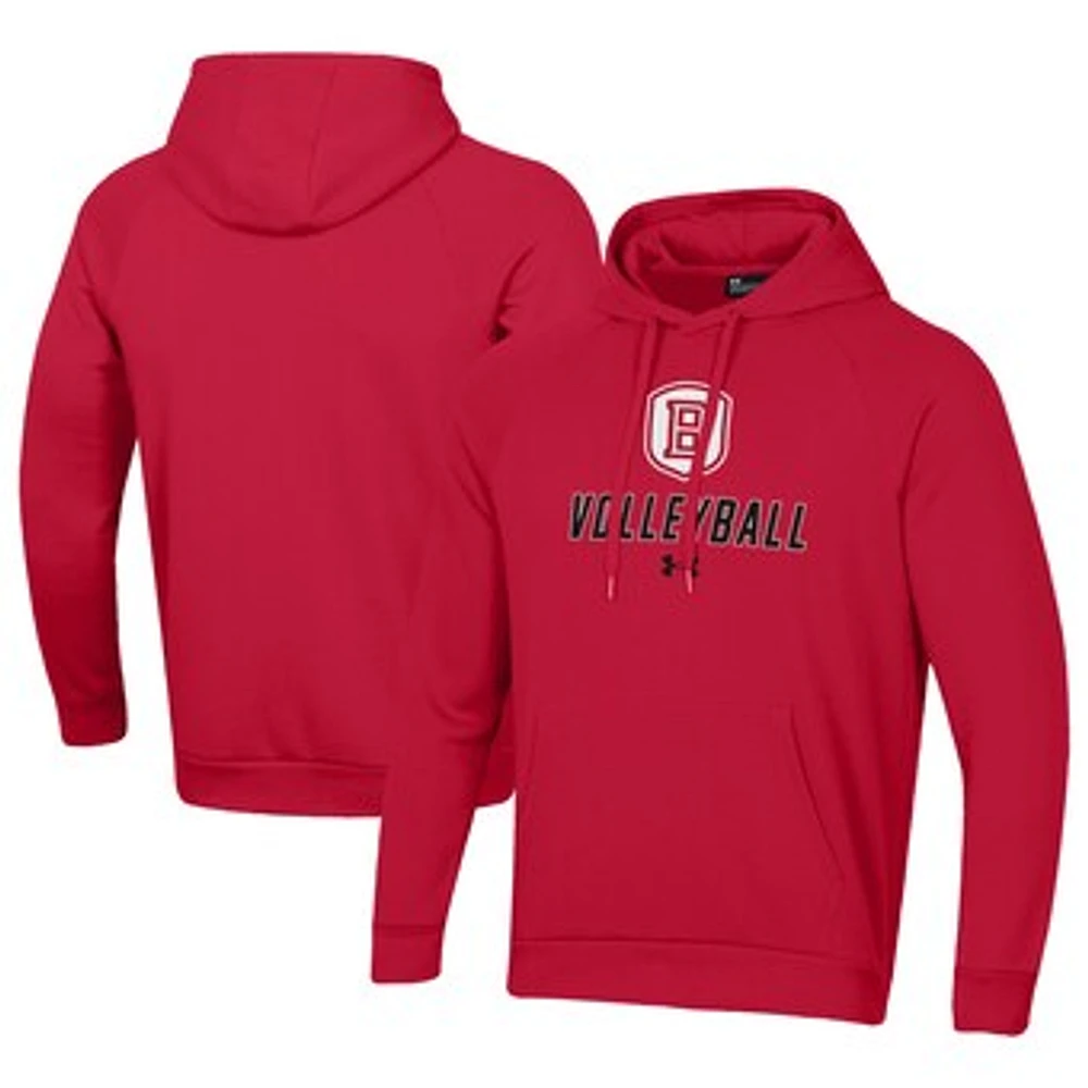 Men's Under Armour Bradley Braves Rival Fleece Pullover Hoodie