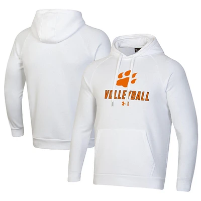 Men's Under Armour White Sam Houston State Bearkats Rival Fleece Pullover Hoodie