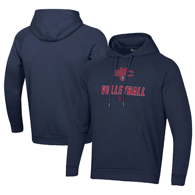 Men's Under Armour Navy Saint Mary's Gaels Rival Fleece Pullover Hoodie