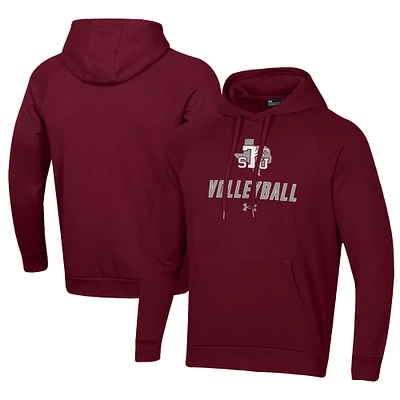 Men's Under Armour Maroon Texas Southern Tigers Rival Fleece Pullover Hoodie