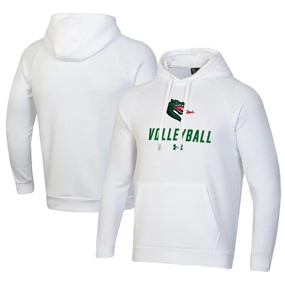 Men's Under Armour White UAB Blazers Rival Fleece Pullover Hoodie