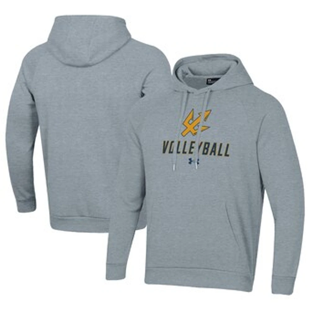Men's Under Armour Gray UC San Diego Tritons Rival Fleece Pullover Hoodie
