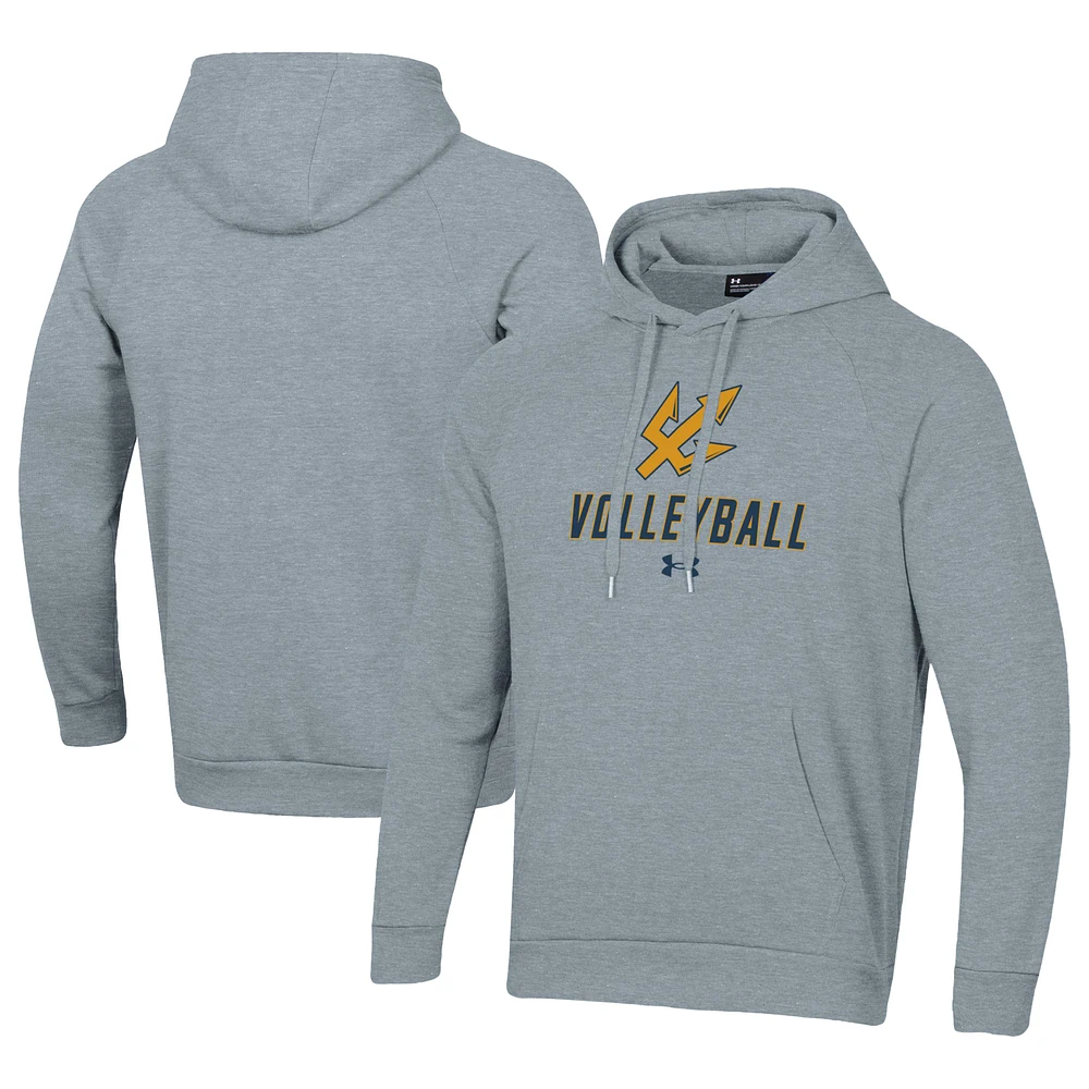 Men's Under Armour Gray UC San Diego Tritons Rival Fleece Pullover Hoodie
