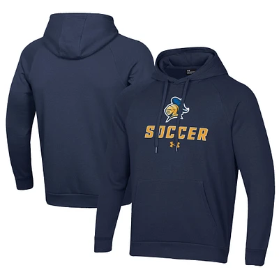 Men's Under Armour Navy Carleton Knights Rival Fleece Pullover Hoodie