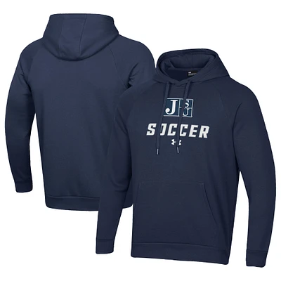 Men's Under Armour Navy Jackson State Tigers Rival Fleece Pullover Hoodie