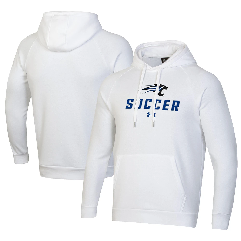 Men's Under Armour White Purdue Fort Wayne Mastodons Rival Fleece Pullover Hoodie