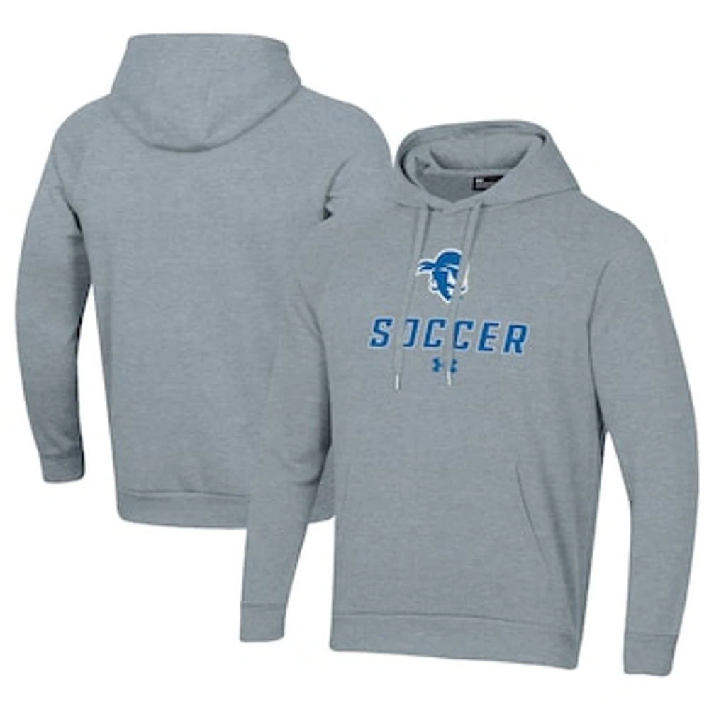 Men's Under Armour Grey Seton Hall Pirates Rival Fleece Pullover Hoodie