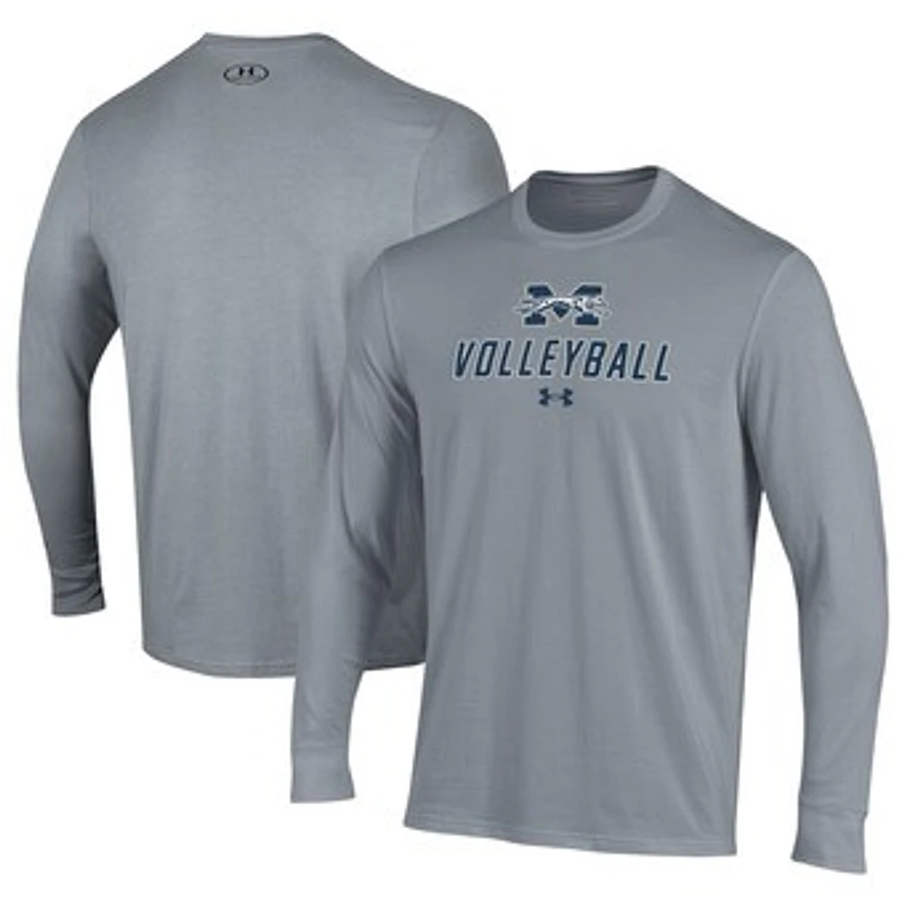 Men's Under Armour Moravian Greyhounds Volleyball Performance Long Sleeve T-Shirt