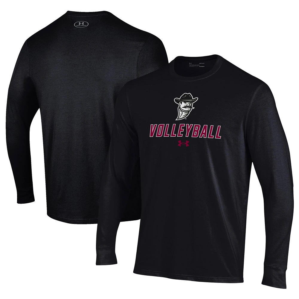 Men's Under Armour New Mexico State Aggies Volleyball Performance Long Sleeve T-Shirt