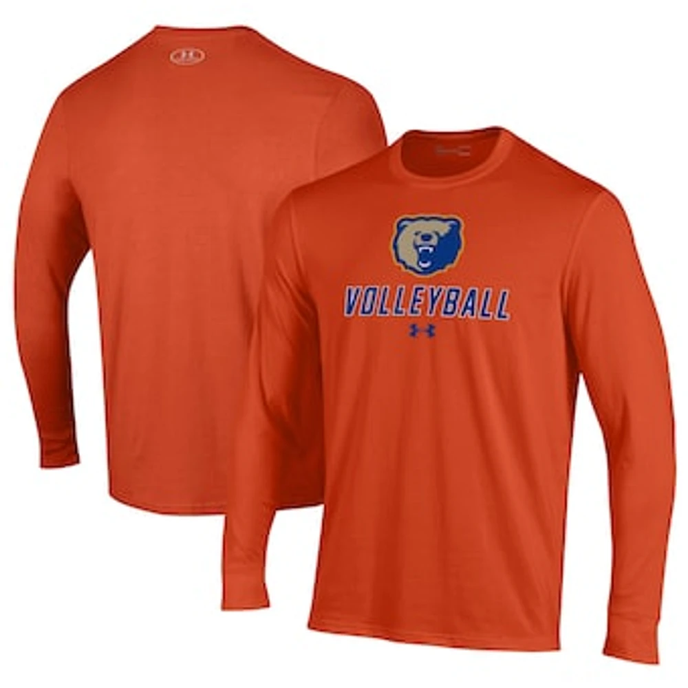 Men's Under Armour Orange Morgan State Bears Volleyball Performance Long Sleeve T-Shirt