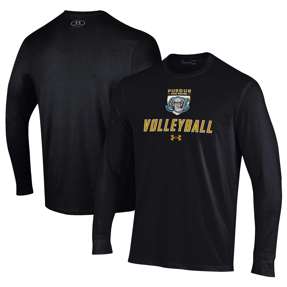 Men's Under Armour Purdue Fort Wayne Mastodons Volleyball Performance Long Sleeve T-Shirt