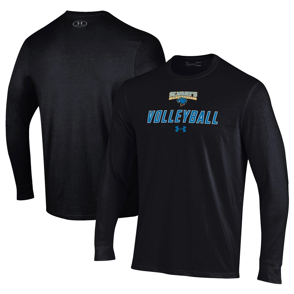 Men's Under Armour St. Mary's University Rattlers Volleyball Performance Long Sleeve T-Shirt