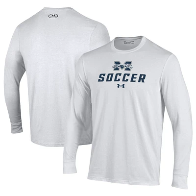 Men's Under Armour Moravian Greyhounds Soccer Performance Long Sleeve T-Shirt
